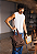 Lenna's Bolsa Transversal e de Ombro Tote Bag de Lona Marrom A025 - Imagem 2