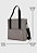 Lenna's Bolsa Transversal e de Ombro Tote Bag de Lona Cinza A025 - Imagem 2