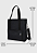 Lenna's Bolsa Transversal e de Ombro Tote Bag de Lona Preta A025 - Imagem 2