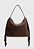 Hobo Bag Bolsa Transversal com Franjas Estilo Western Marrom B080 - Imagem 3