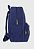 Lenna's Mochila Unissex Grande de Veludo Cotelê Comporta Notebook Azul A026 - Imagem 3
