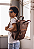 Lenna's Mochila Executiva Tamanho Grande Masculina Feminina Caramelo LE14 - Imagem 2