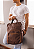 Lenna's Mochila Executiva Tamanho Grande Masculina Feminina Caramelo LE14 - Imagem 8