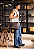Pasta Carteiro Transversal Masculina Feminina Marrom L022 - Imagem 2