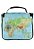 Bolsa Marmiteira Térmica Estampada Mapa Mundi Azul A016 - Imagem 3