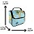 Bolsa Marmiteira Térmica Estampada Mapa Mundi Azul A016 - Imagem 5