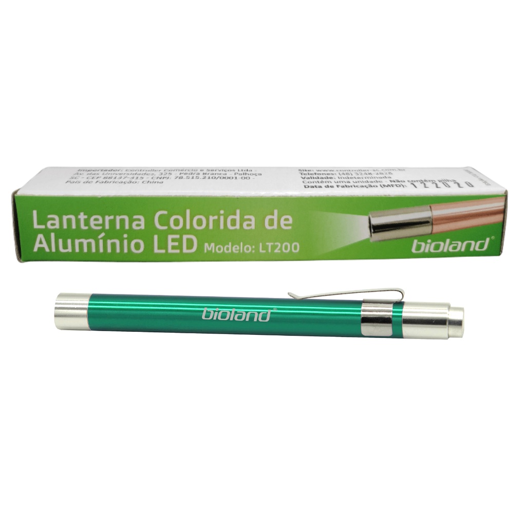 Lanterna Clinica Alumínio Verde Em Led - Bioland - Imagem 2