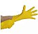 Luva de Látex Multiuso Amarela para Limpeza 01 Par Tamanho (M) - MBlife - Imagem 2
