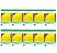 Kit C/10 Pares de Luvas de Látex Multiuso Amarela para Limpeza 01 Par Tamanho (M) - MBlife - Imagem 1