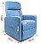 Poltrona Levitapró 4 em 1 (Levanta,Massageia,Reclina e Aquece) Azul LF01 - Ortho Pauher - Imagem 5