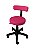 Cadeira Mocho Com Encosto Com Ajuste De Altura A Gás Estofado Pink MO01PK - Best Pro - Imagem 1