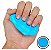 Massa Exercício De Silicone Reabilitação De Mãos (Azul) Forte - Ortho Pauher - Imagem 2