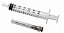 Caixa C/100 Unidades de Seringa 3ml Luer Slip (Liso) Com Agulha 25 x 0,70 - Medix - Imagem 2