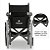 Cadeira de Rodas Aço Dobrável até 120Kg Assento 48cm D400 - Dellamed - Imagem 3