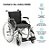 Cadeira de Rodas em Alumínio Dobrável até 120 Kg Assento 44cm D600 - Dellamed - Imagem 5
