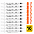Kit C/10 Seringas de Insulina 1ml 100UI C/Agulha Fixa 12,7 x 0,33mm (29g) - Descarpack - Imagem 1