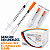 Caixa C/100 Seringas de Insulina 0,5ml (50UI) Agulha Fixa 6 x 0,25mm Fina (31g) - SR - Imagem 2