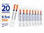 Kit C/20 Seringas de Insulina 0,5ml (50UI) Agulha Fixa 8 x 0,30mm (30g) - SR - Imagem 2