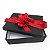 Caixa de Presente 25x30x15 Cartonada  Preta com Laço Vermelho - Imagem 4