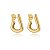 Brinco de Argola J Banhado  Ouro 18k - Imagem 1