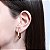 Brinco de Argola J Banhado  Ouro 18k - Imagem 2