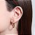 Brinco Argola Esferas Crescentes Banhada a Ouro 18k - P - Imagem 2