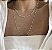 Choker de Prata Mini Corações Seguidos - Imagem 4