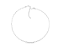 Colar Elos Banhado a Ouro Branco 30 cm - Imagem 1