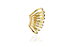 Pircing Fake Espiral 9 fios Banhado a Ouro 18k - Imagem 1