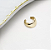 Pircing Fake Orgânico Banhado a Ouro - Imagem 1