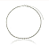 Choker Cordão Baiano Banhado a Ouro Branco - Imagem 1