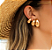 Brinco Gota Inspiração Hailey Banhado a Ouro 18k - M - Imagem 2