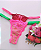 Calcinha Bicolor Tirinhas Neon Tamanho Único - Imagem 1