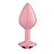 Plug Rosa Com Glitter E Pedra Tamanho P Sexy Fantasy - Imagem 2