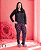 Pijama Longo Suede Feminino - Imagem 5