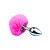 PLUG ANAL DE AÇO COM POMPOM COLORIDO 3R IMPORT Tamanho P - Imagem 3