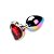Plug Anal Colorido com Pedra Coração Vip Mix - Imagem 4