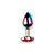 Plug Anal Colorido com Pedra Coração Vip Mix - Imagem 2