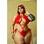Fantasia Salva Vidas Plus Size Rendada com Faixa de Cabelo Hot Love REF 9556 - Imagem 1
