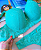 Conjunto de Lingerie Plus Size Tamanho 52 Verde - Imagem 2