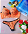 Conjunto de Lingerie Com Bojo e Renda Laranja Neon e Preto - Imagem 2