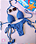 Biquíni Babadinho Azul - Imagem 1
