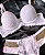 Conjunto Sutiã e Calcinha Cristal Branco Renda - Imagem 2