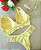 Conjunto de Lingerie Amarelo Refinado Tamanho G - Imagem 2