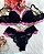 Conjunto de Lingerie Penélope Preto com Rosa - Imagem 1