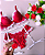 Conjunto de Lingerie Penélope Vermelho com Branco REF 7723 - Imagem 2