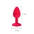 Plug Anal em Silicone com Base de Flor Rosa Tamanho P - Imagem 2