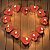 Kit 10 Velas Flutuantes Coração Vermelho - Imagem 1