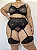 Conjunto Lingerie Gabi Plus Size com Cinta Liga - Imagem 2