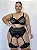 Conjunto Lingerie Gabi Plus Size com Cinta Liga - Imagem 4